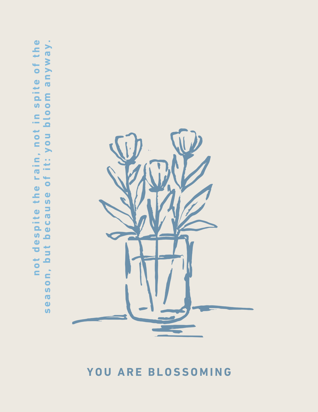 You Are Blossoming Card