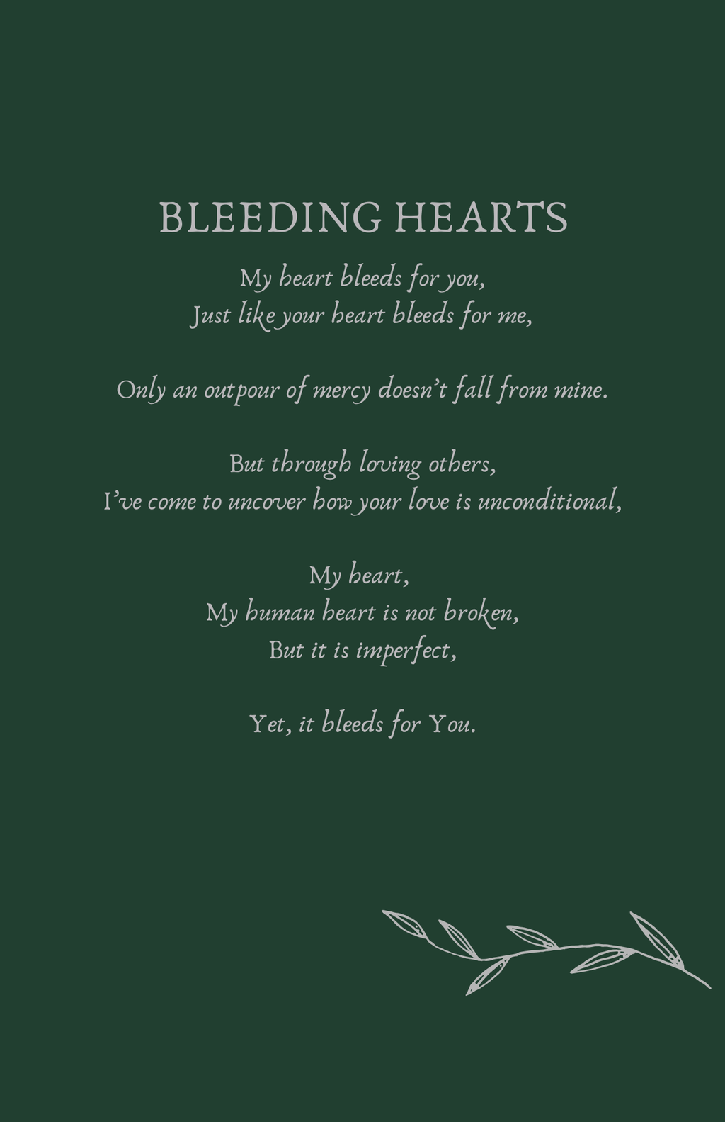 Bleeding Hearts Book